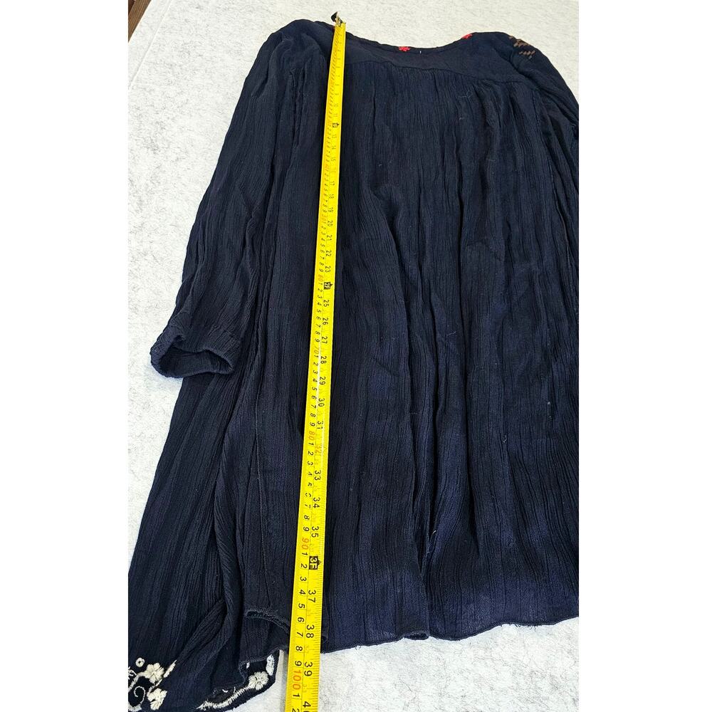 Anthropolgie Hazel Dress Embroidered Peasant Flowy, Boho 100% Viscose Aztec Sz S - Picture 10 of 15